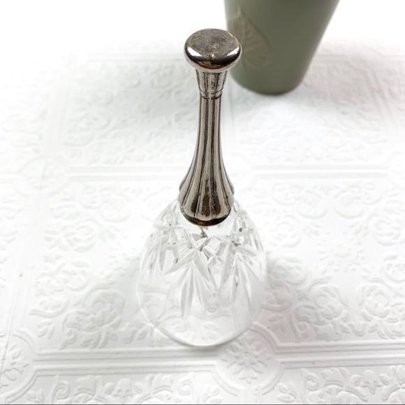 Vintage Royal Crystal Rock Silver Plated Bell - Picture 2 of 5